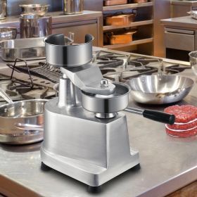 Commercial Burger Patty Maker, 130mm/5inch Hamburger Beef Patty Maker, Heavy Duty Food-Grade Stainless Steel Bowl Burger Press Machine, Kitchen Meat F