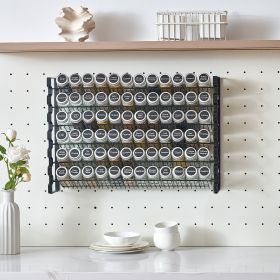 Spice Rack Organizer For Cabinet Seasoning Storage Set Wall Mounted 4 Pack