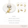 Gold Cat Wine Charms by TwineÂ®