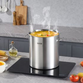 53QT Stainless Steel Stockpot Cooking Kitchen Sauce Pot With Lid Handle