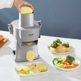 Electric Vegetable Slicer, 4 In 1 Multifunctional Food Cutter, 200W Vegetable Chopper For Slicing Shredding Dicing And Slitting, With Cut-Resistant Gl