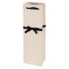 Elegant White and Black Wine Bag Cakewalk