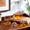 3-Piece Mountain Crystal Decanter and Tumbler Set Viski