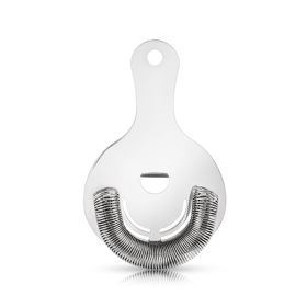 Harrison Hawthorne Strainer in Silver Viski