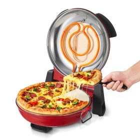 VEVOR Pizza Oven, 12 in Electric Pizza Maker, 1200W Electric Pizzas Cooker with Cordierite Stone, 5-Mode Temperature Control
