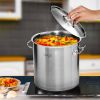 SOGA 25L Top Grade Thick Stainless Steel Stock Pot 18/10