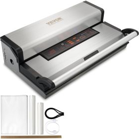 Vacuum Sealer Machine, 95Kpa 350W Powerful Dual Pump and Dual Sealing, Dry and Moist Food Storage