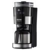 Coffee Maker with Grinder, 8 Cup Programmable Coffee Machine, Grind and Brew Coffee Maker with 24-Hour Timer for Auto Brew, Reusable Filter