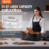 VEVOR Electric Roaster Oven, 24 QT Turkey Roaster Oven with Self-Basting Lid