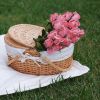 Xemussa 1pc basket with handle cover and detachable lining, cute toy basket for children, gift basket for Halloween, Christmas, Valentine's Day, Easte