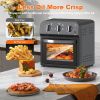 Family Size Air Fryer Toaster Oven Combo,13QT,360° Hot Air Circulation for Healthy Oil-Free Cooking, Multifunctional Convection Contertop Oven, Adjust