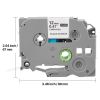 Label Maker Tape, 4 Pack, 0.47 in / 12 mm Black on White Label Maker Refills Compatible for Various Types of Brother P-Touch Labelers, Durable & Long-