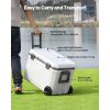 Portable Cooler, 45 QT Wheeled Cooler with Ice Retention, Heavy-Duty Handles and Cup Holder, Lightweight Rigid Material Insulated Portable Cooler, Sui