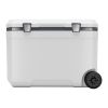 Portable Cooler, 45 QT Wheeled Cooler with Ice Retention, Heavy-Duty Handles and Cup Holder, Lightweight Rigid Material Insulated Portable Cooler, Sui