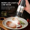 06808603 Salt & Pepper Grinder Set | 95ml Capacity | Rust-Resistant Ceramic Core | Multi-Function Grinder | SUS304 Stainless Steel | LED Lighting | Ty