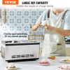 Automatic Ice Cream Maker with Built-in Compressor, 2 Quart No Pre-freezing Fruit Yogurt Machine, Stainless Steel Electric Sorbet Maker