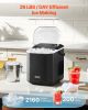 Countertop Ice Maker, 9 Cubes Ready in 6 Mins, 26lbs in 24Hrs, Self-Cleaning Portable Ice Maker with Ice Scoop and Basket