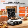 Electric Donut Maker, 2000W Commercial Doughnut Machine with Non-stick Surface, 9 Holes Double-Sided Heating Waffle Machine Makes 9 Doughnuts