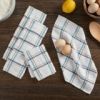 Mainstays 4-Pack 12'x12' Woven Kitchen Dish Cloth Set, Multi-Color, Absorbent Cotton Towels