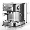 PlumChef Espresso Machine 20 Bar Professional Compact Homehold Coffee Espresso Maker with Milk Frother Steam Wand 54oz Water Tank Low Noise and Fast C