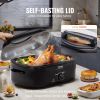 VEVOR Electric Roaster Oven, 24 QT Turkey Roaster Oven with Self-Basting Lid