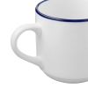 (4 pack) Blue Rim Stoneware Mug