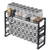 Detachable Spice Rack Organizer for Cabinet, 4 Tie Stackable Seasoning Organizer, Spice Jars Kitchen Storage for Countertop Kitchen Pantry Cupboard, 1