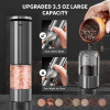 06808603 Salt & Pepper Grinder Set | 95ml Capacity | Rust-Resistant Ceramic Core | Multi-Function Grinder | SUS304 Stainless Steel | LED Lighting | Ty