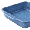 8-Inch Square Nonstick Cake Pan, Aluminized Steel, Blue Speckle