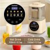 Joydeem JD-J03 Cooking Blender with Soundproof Shield, Hot Cold Blender for Filter-free Soy Milk & Juice, 8-Speed and Temperature Control, 12H Preset,