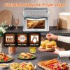 27.5QT 6-in-1 Air Fryer Toaster Oven Dropdown-Door 6-Slice Countertop Convection Oven for Air Frying, Baking, Roasting, Broiling & Grilling, 1600W, Sl