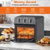 Family Size Air Fryer Toaster Oven Combo,13QT,360° Hot Air Circulation for Healthy Oil-Free Cooking, Multifunctional Convection Contertop Oven, Adjust