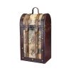 2 Bottle Old World Wooden Wine Box by Twine