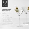 Stemmed Crystal Martini Glasses by Viski