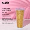Glam Double Walled Glitter Tumbler Blush