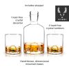 3-Piece Mountain Crystal Decanter and Tumbler Set Viski