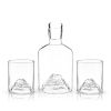 3-Piece Mountain Crystal Decanter and Tumbler Set Viski