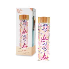 BlairBotanical Bliss Glass Travel Infuser Mug by Pinky Up