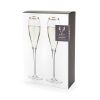 Crystal Gold-Rimmed Champagne Flutes Viski