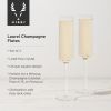 Laurel Crystal Champagne Flutes ViskiÂ®
