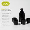 Moga 5 Piece Black Sake Set True