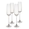 Reserve Julien Crystal Champagne Flute Glasses Viski