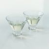 Raye Crystal Heavy Base Martini Glasses Viski