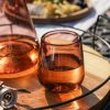 Rosado Recycled Stemless Wine Glasses TwineÂ® (Set of 2)