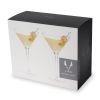 Stemmed Crystal Martini Glasses by Viski