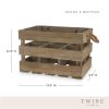 Wooden 6-Bottle Crate by TwineÂ®