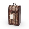 2 Bottle Old World Wooden Wine Box by Twine
