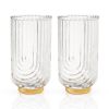 Deco Gatsby Crystal Highball Glasses Viski