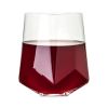 Seneca Crystal Faceted Wine Glasses Viski