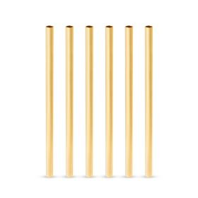 Belmont Stainless Steel Lowball Straws in Gold Viski